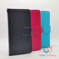    Universal A4 (4.3-4.8 inch) - Book Style Wallet Case with Strap